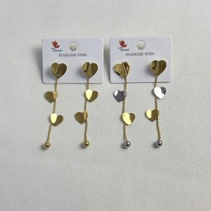 Orecchini Pendenti Cuori